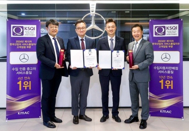 Mercedes-Benz ranked first in KSQI imported car dealership