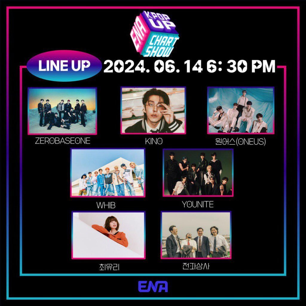 Breaking News: ENA K POP UP CHART SHOW Unveils Star-Studded 6th Lineup