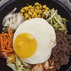 First time trying bibimbap! Did I mix it right? Swipe to check 👀