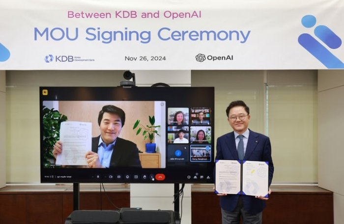 OpenAI, KDB to collaborate to enhance S.Korean AI ecosystem