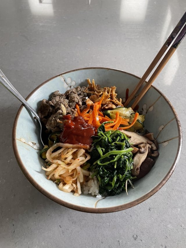 Quick bibimbap