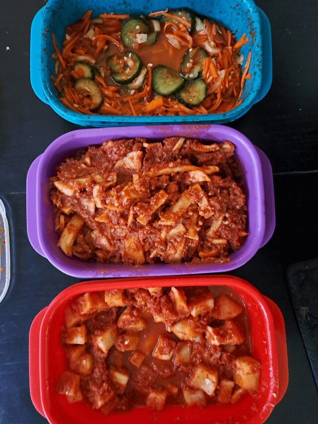 Made three Kimchi types this weekend