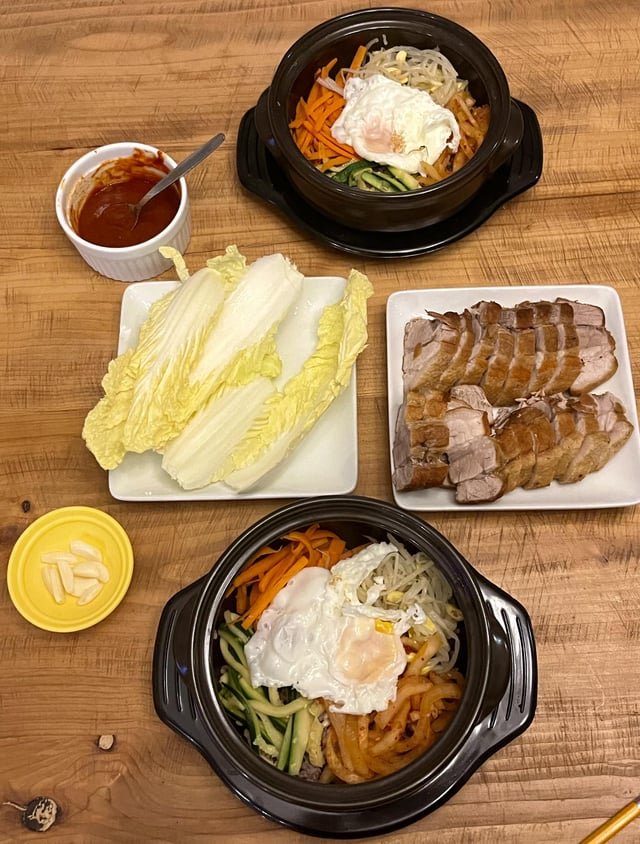 Bibimbap and Bossam