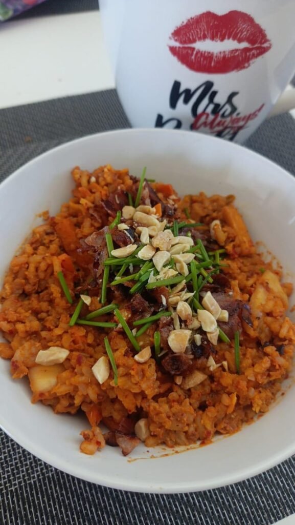 Eggfried kimchi rice