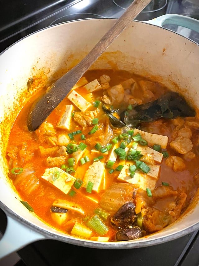 Made some Kimchi Jjigae, it’s become one of my favorite winter meals <3