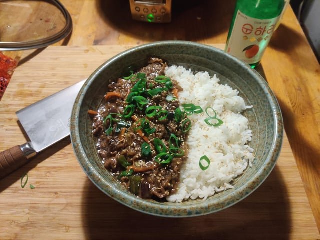 First time making beef bulgogi.