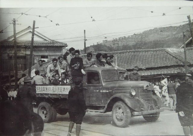 March 1st, 1946 parade in Busan. Photo by Treva Edgerton, UNRRA