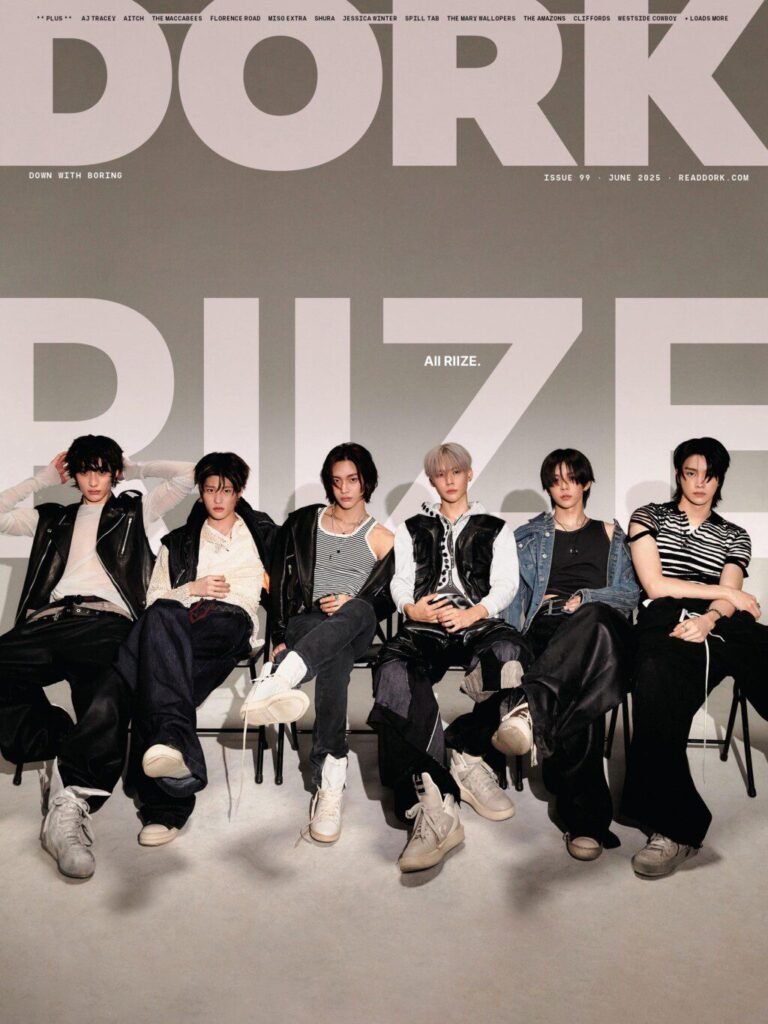 RIIZE Shines on Dork UK Magazine’s June 2025 Cover: The International Ascent of K-pop’s Emotional Pop Sensation