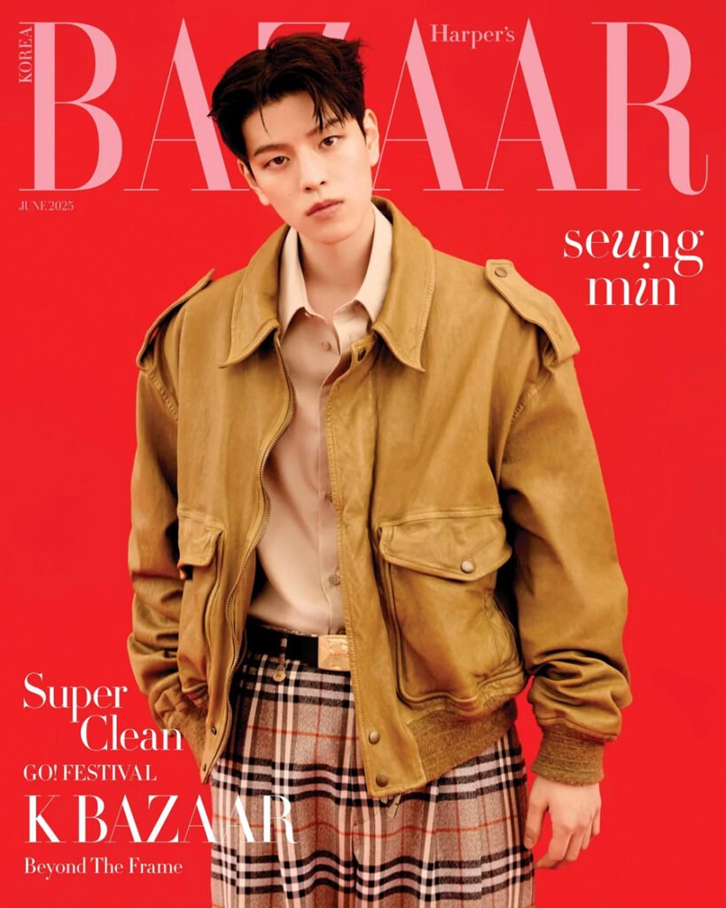 Stray Kids Seungmin – Harper’s Bazaar Korea x Burberry (June 2025 Issue Cover)