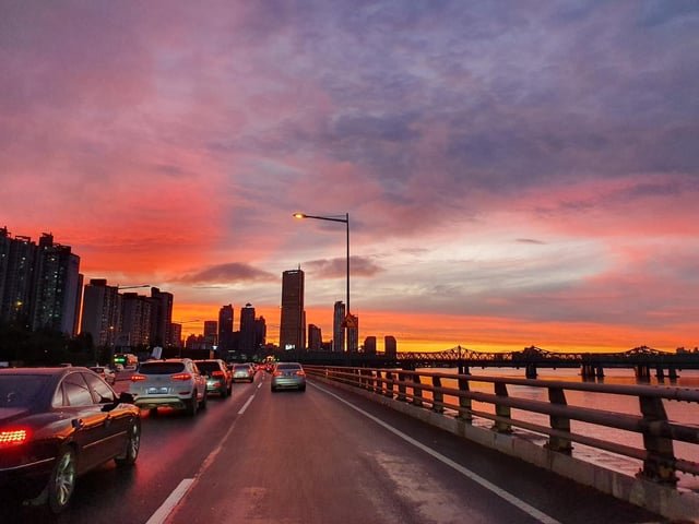 sunset of seoul