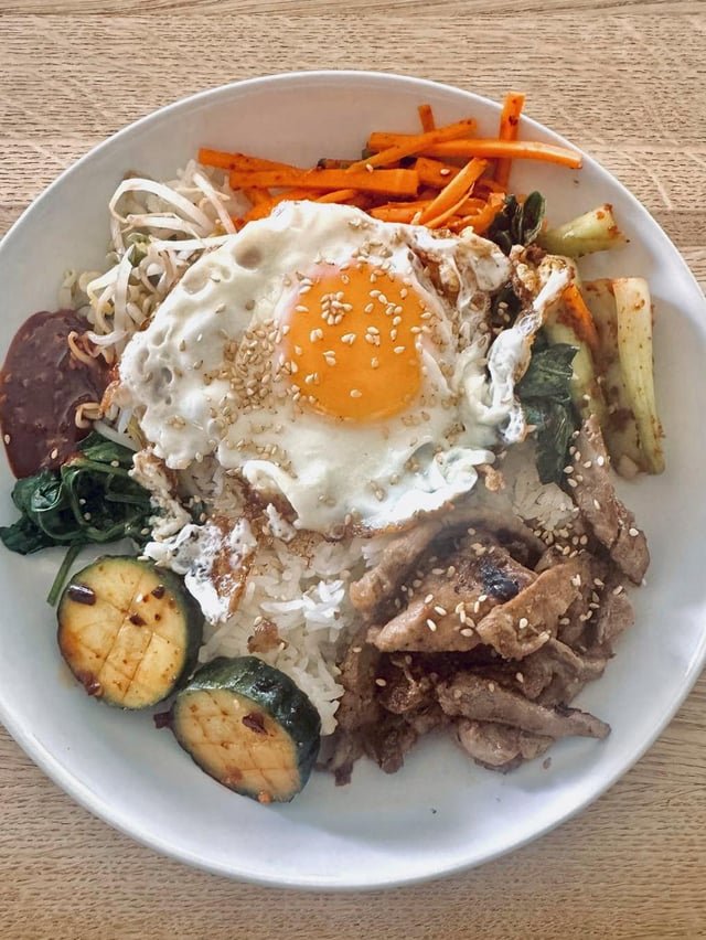Bibimbap at work…