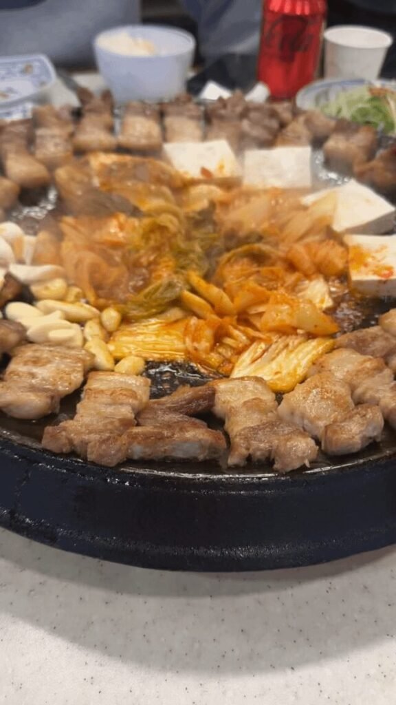 Had Samgyeopsal in Korea
