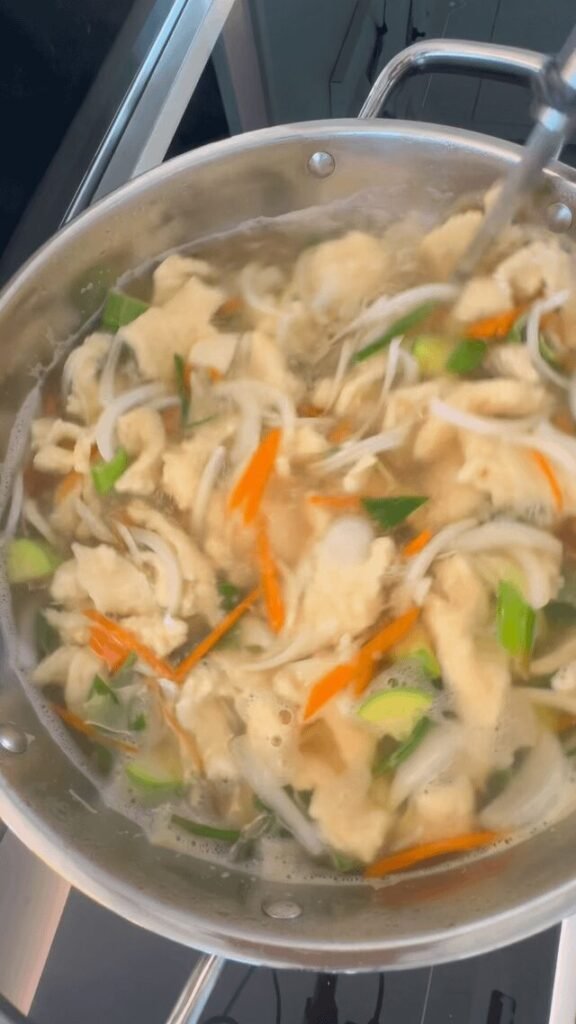 Potato Sujebi (Hand-torn Noodle Soup)