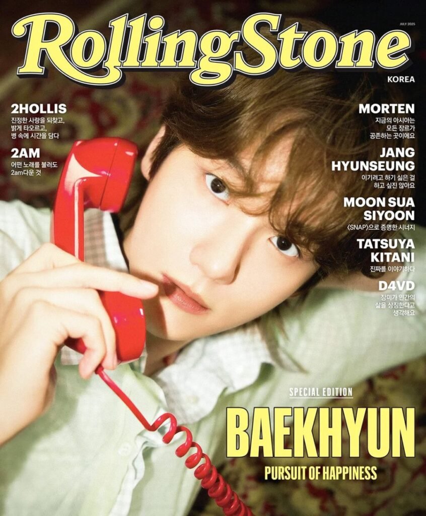 BAEKHYUN Redefines Icon Status: EXO Star Headlines Rolling Stone Korea Special Edition, Fueling K-Pop Global Buzz