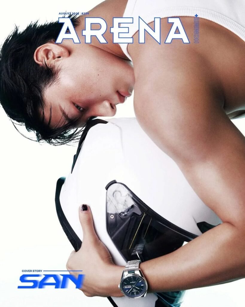 ATEEZ’s San Makes Impactful Statement on Arena Homme+ Korea x TAG Heuer August 2025 Cover: K-pop Icons Meet High Fashion