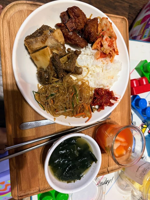 Plate of homemade food from my MIL.