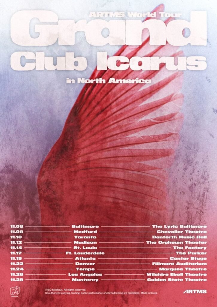 ARTMS Announces “World Tour: Grand Club Icarus” in North America, Fans Brace for an Unforgettable Experience