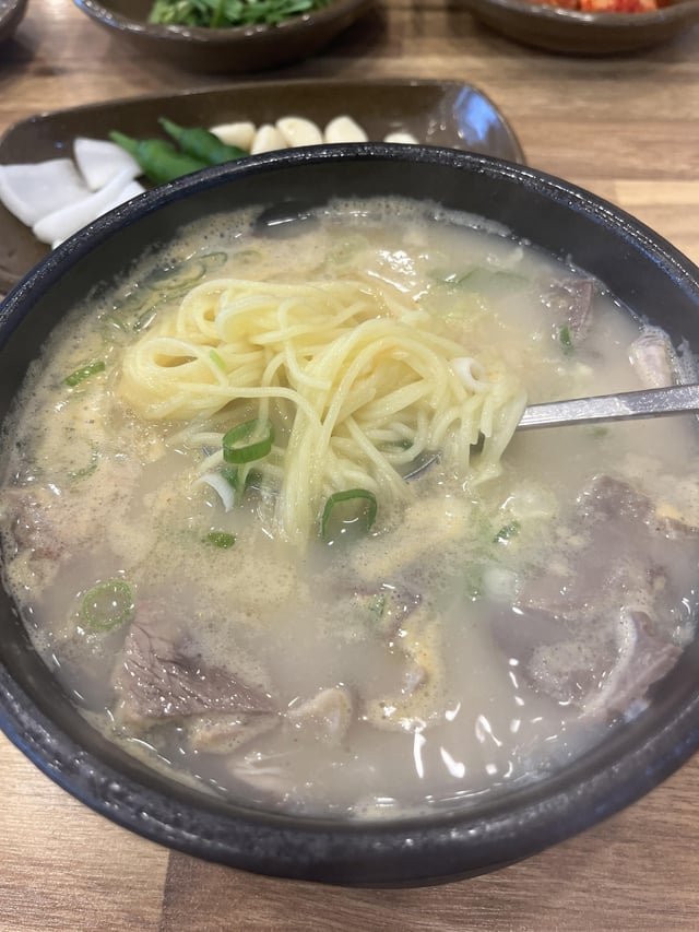 Pork soup (돼지국밥) I ate in Busan
