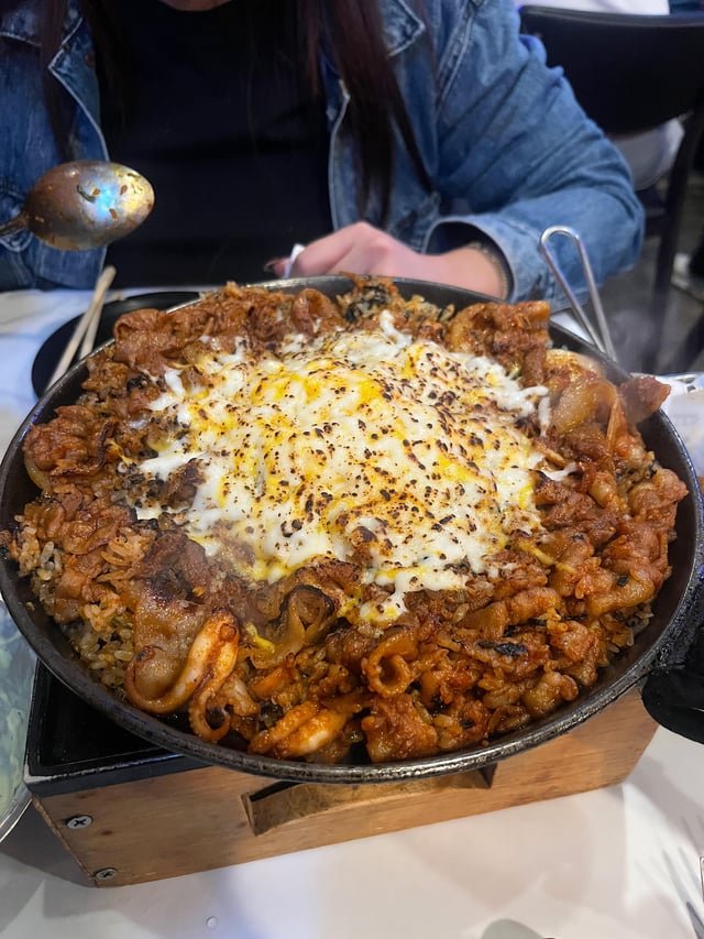 쭈꾸미 삼겹살 (baby octopus and pork belly)