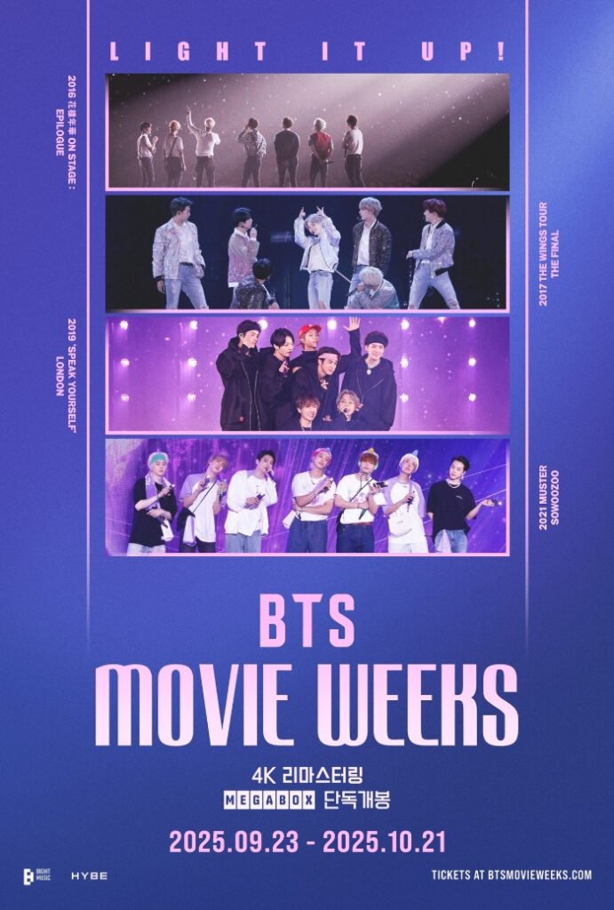 BTS concert films to screen in 2,000 theaters worldwide