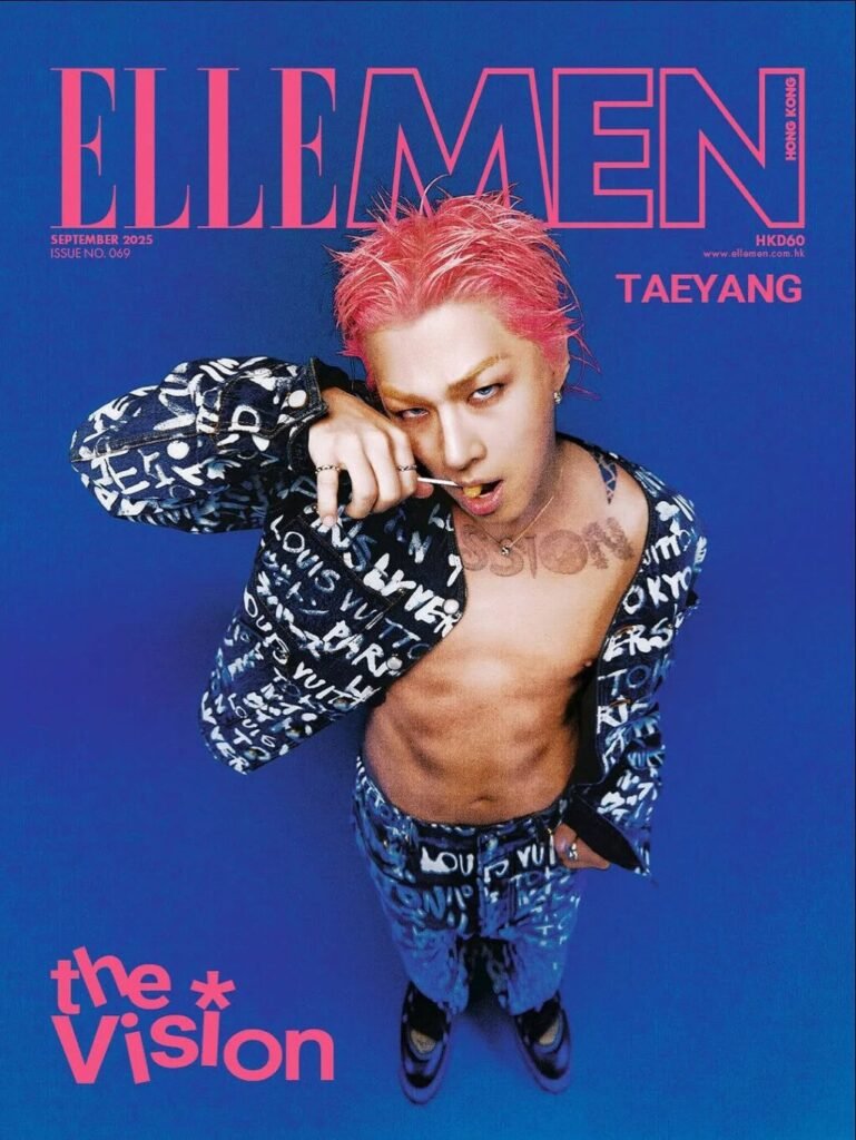 Taeyang Sets the Stage for a Bold New Chapter with Elle Men Hong Kong August 2025