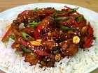 Dakgangjeong – Fried chicken glazed with a sweet and spicy sauce