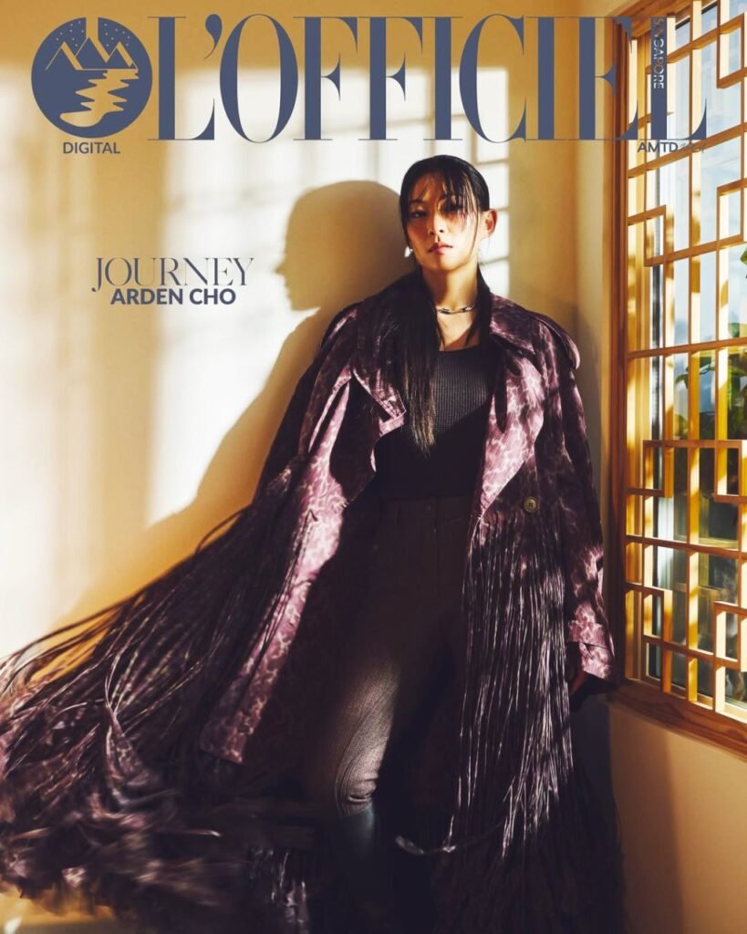 Arden Cho stuns on L’Officiel Singapore September 2025 digital cover, blending K-pop allure with Japanese fashion’s modern elegance