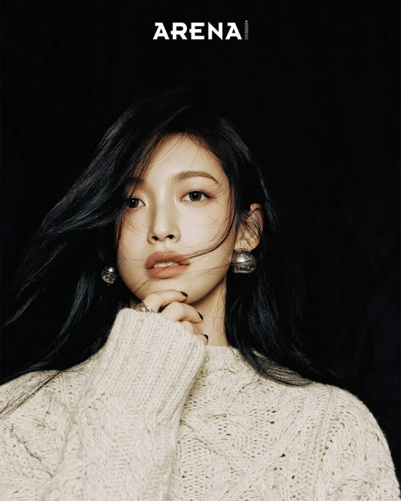 Oh My Girl Arin stuns in bold, colorful Arena Homme+ Korea October 2025 pictorial with fearless styling reflecting on acting and self-growth