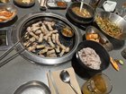 Korean BBQ : grilled pork belly (samgyeopsal) is always