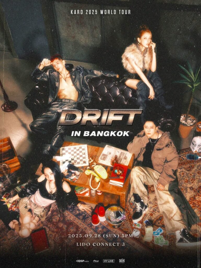 KARD Announces 2025 World Tour ‘DRIFT’ Stop in Bangkok with Exciting Ticket Details