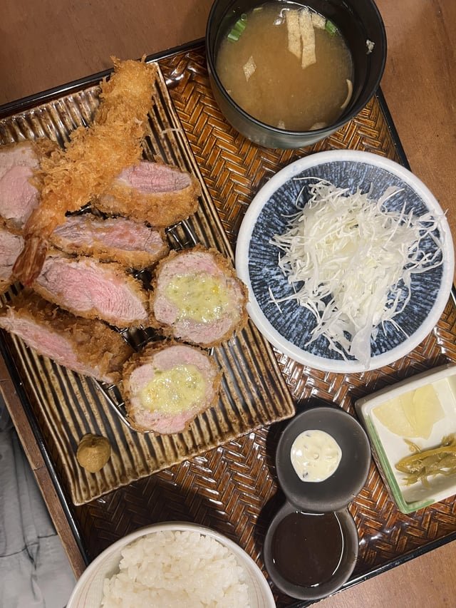 The best wasabi cheese menchi-katsu I’ve ever had