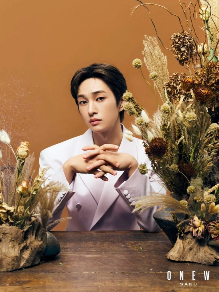 Onew Unveils Japan 2nd Mini Album ‘SAKU’ with Emotional Themes and Stunning Concept Photos