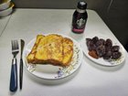Quick breakfast with leftover soondae and French toast ☕🍞