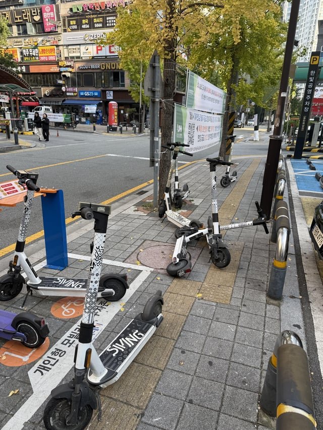 I love so many things about Korea but scooters on the streets..
