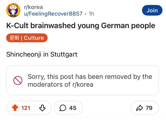 I don’t understand why moderators removed this post