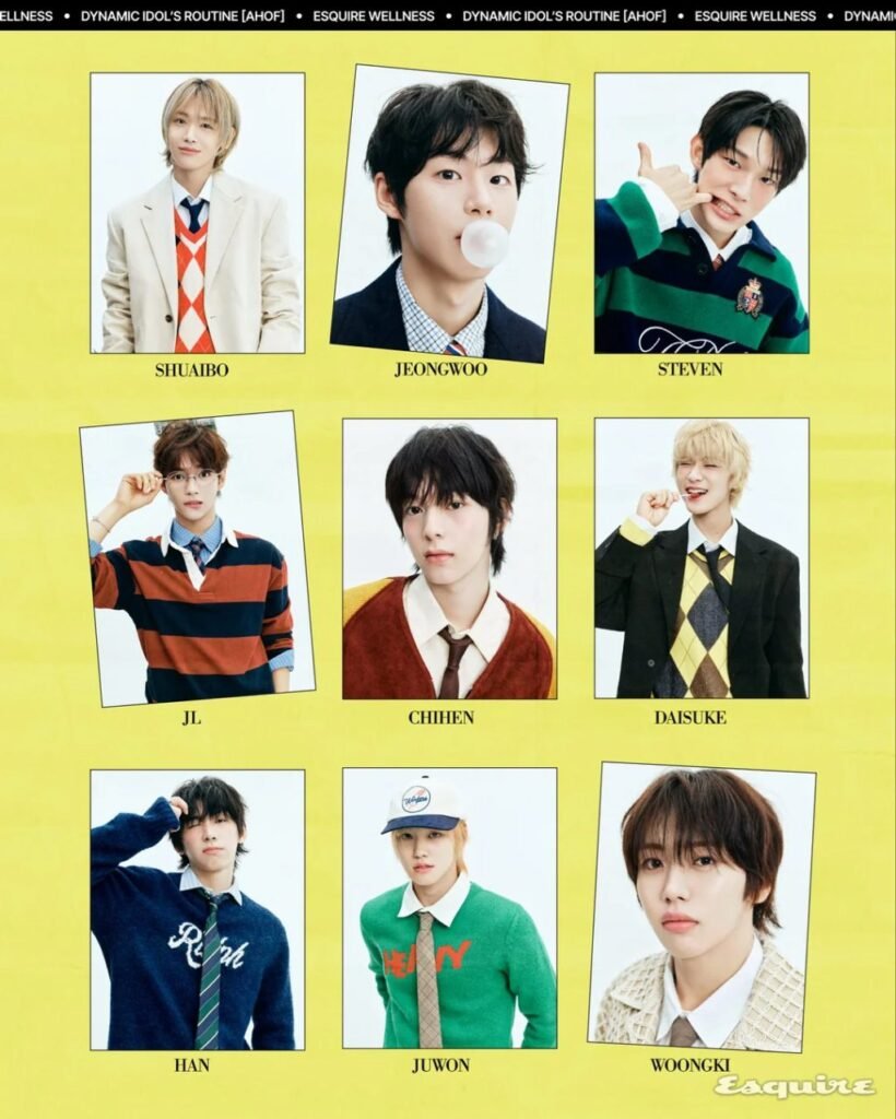 AHOF Members Redefine Charisma and Modern Masculinity in Esquire Korea October 2025 Issue Pictorial Preview