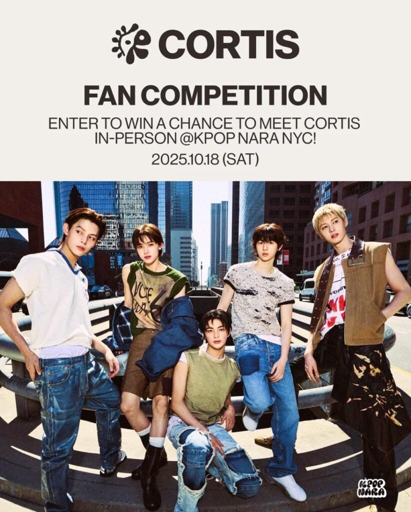 CORTIS x KPOP NARA bring NYC fansign excitement with poster reveal and exclusive competition event details