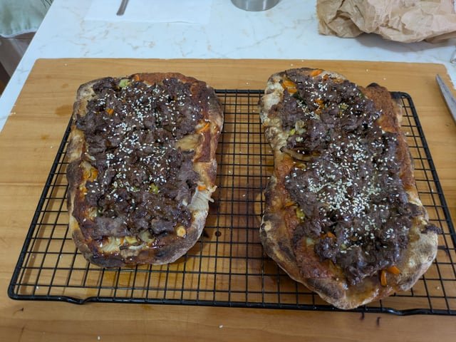 Bulgogi mini pizza alla pala