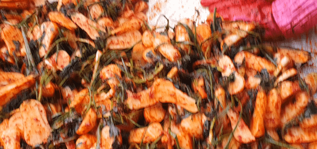 Ponytail Radish Kimchi