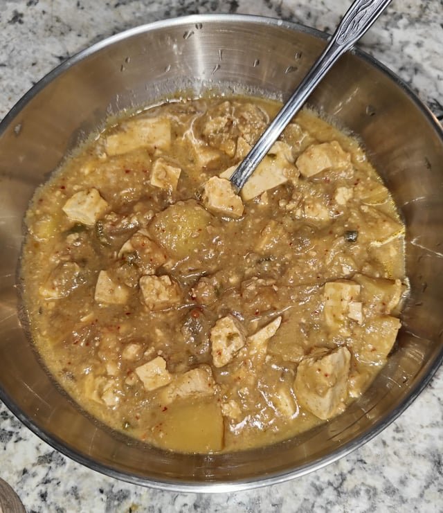 Second attempt at doenjang jjigae