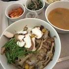 Please help me find the recipe for this amazing beoseot deopbab I had on a Korean Air flight!