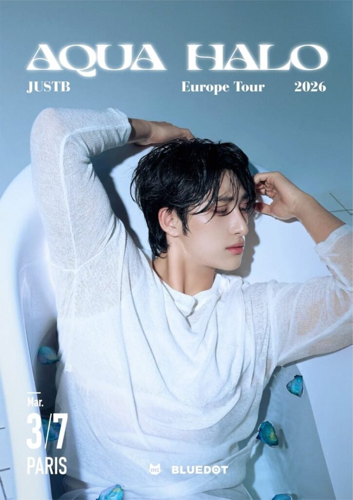 JUSTB Announces 2026 Europe Tour “Aqua Halo” Featuring All Members and Dynamic Live Dates Across Major Cities