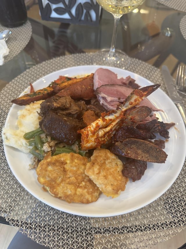 Korean American Christmas Day meal