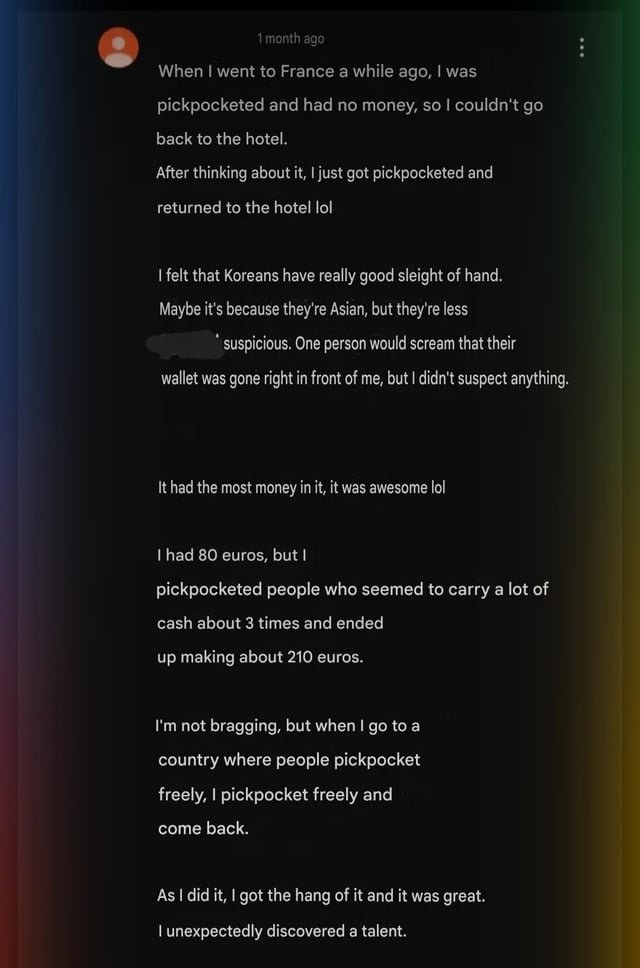 Korean man learned special technique in France