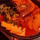 Kimchi Porkbelly Kalguksu and Truffle cheese shredded potato pancake 😼