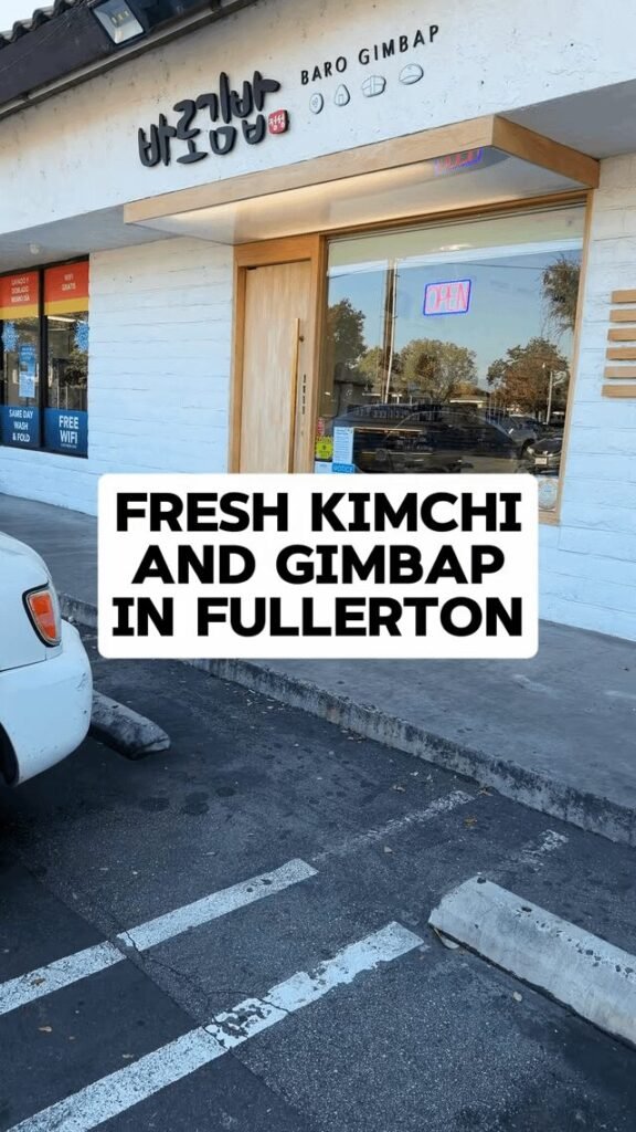 김밥 platter at Baro Gimbap in Fullerton 👌🏼