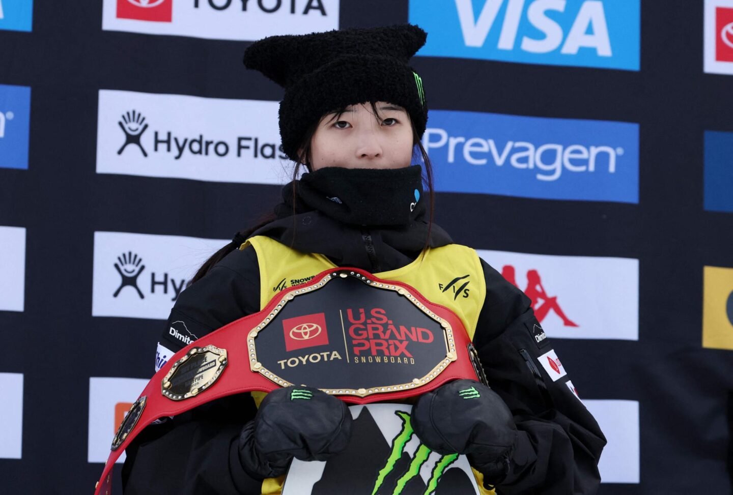Snowboarder Choi Gaon wins 2nd consecutive halfpipe World Cup title
