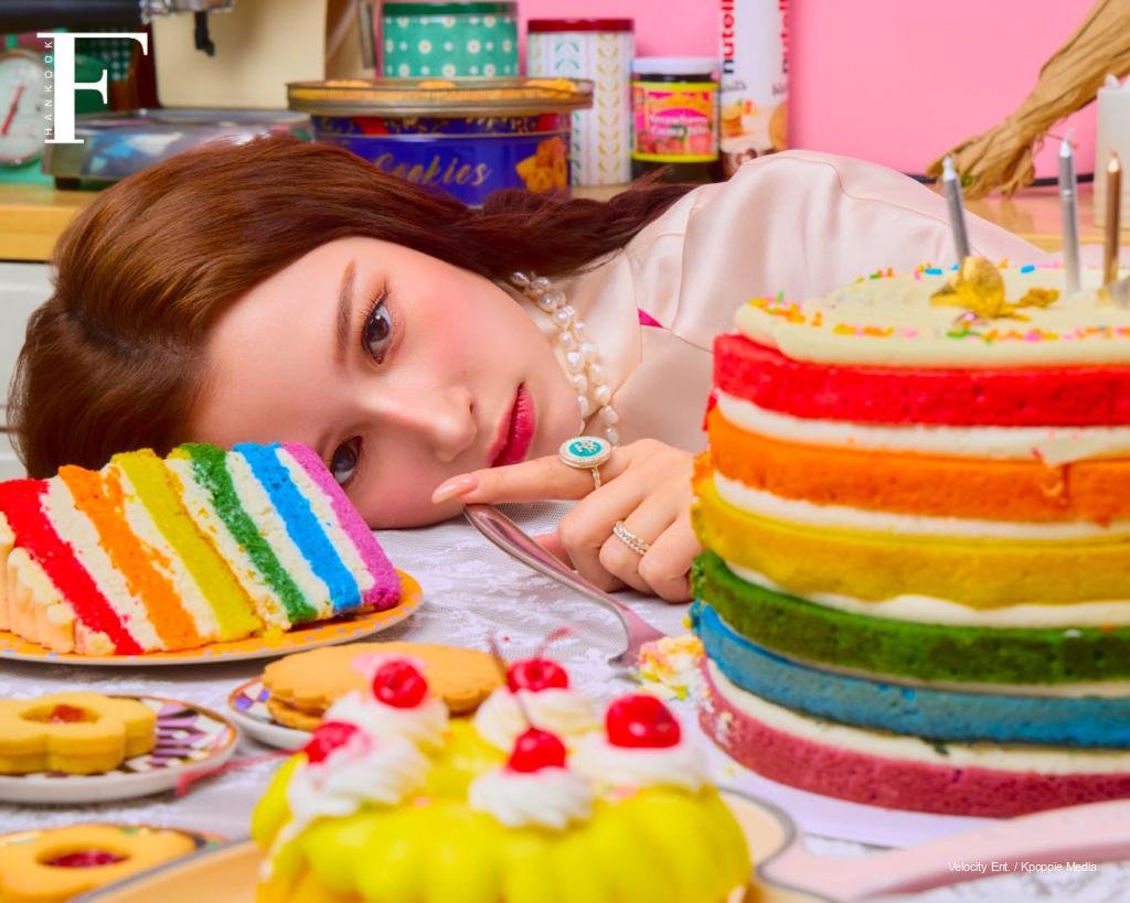 Lea’s Technicolor Feast: I.MET.U’s Global Muse Serves Up Fashion Hankook’s ‘Treats of Color’ Beauty Editorial