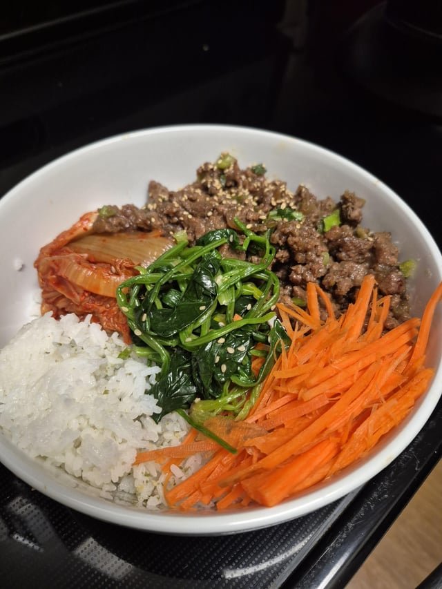 [Ground beef bulgogi bowl]