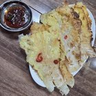 Cabbage pancake 😊 It’s really delicious when you dip it in soy sauce after pan-frying it~